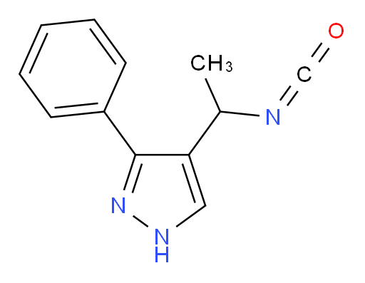 4-(1-isocyanatoethyl)-3-phenyl-1H-pyrazole