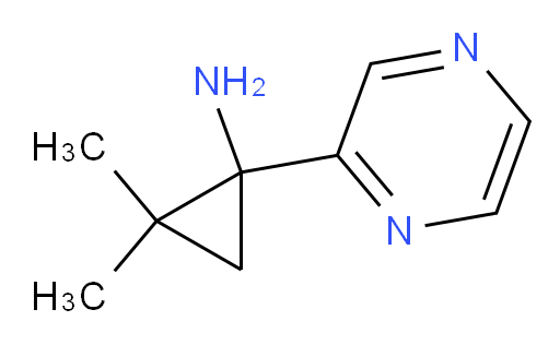 2,2-dimethyl-1-(pyrazin-2-yl)cyclopropan-1-amine