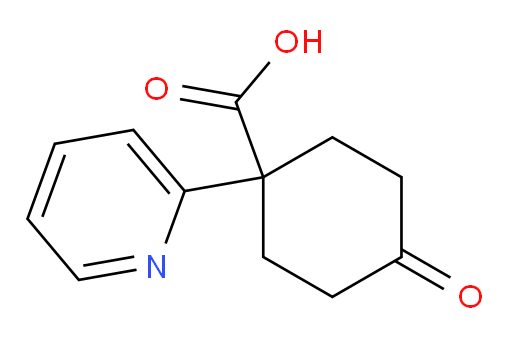 4-oxo-1-(pyridin-2-yl)cyclohexane-1-carboxylic acid