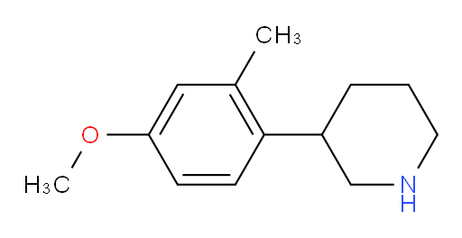3-(4-methoxy-2-methylphenyl)piperidine