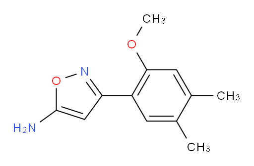 3-(2-methoxy-4,5-dimethylphenyl)-1,2-oxazol-5-amine