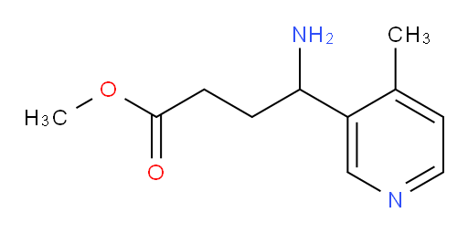 methyl 4-amino-4-(4-methylpyridin-3-yl)butanoate