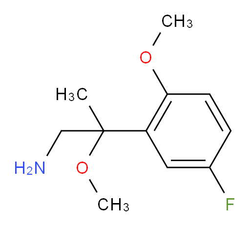 2-(5-fluoro-2-methoxyphenyl)-2-methoxypropan-1-amine