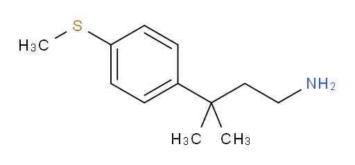 3-methyl-3-[4-(methylsulfanyl)phenyl]butan-1-amine