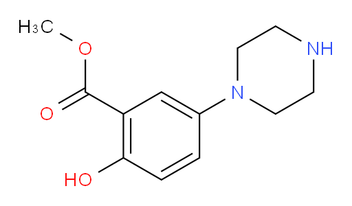 methyl 2-hydroxy-5-(piperazin-1-yl)benzoate
