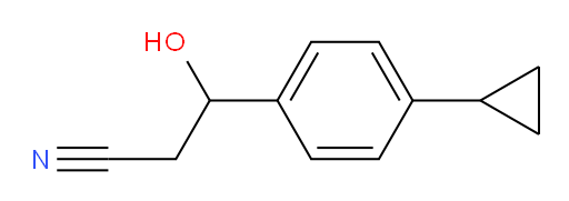 3-(4-cyclopropylphenyl)-3-hydroxypropanenitrile