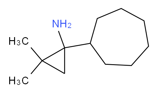 1-cycloheptyl-2,2-dimethylcyclopropan-1-amine