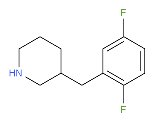 3-[(2,5-difluorophenyl)methyl]piperidine