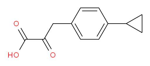 3-(4-cyclopropylphenyl)-2-oxopropanoic acid
