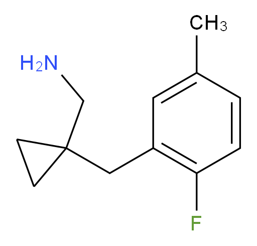 {1-[(2-fluoro-5-methylphenyl)methyl]cyclopropyl}methanamine