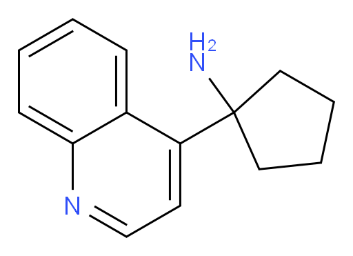 1-(quinolin-4-yl)cyclopentan-1-amine