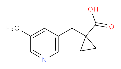 1-[(5-methylpyridin-3-yl)methyl]cyclopropane-1-carboxylic acid