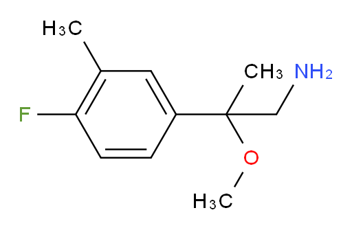 2-(4-fluoro-3-methylphenyl)-2-methoxypropan-1-amine