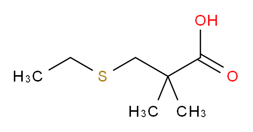 3-(ethylsulfanyl)-2,2-dimethylpropanoic acid