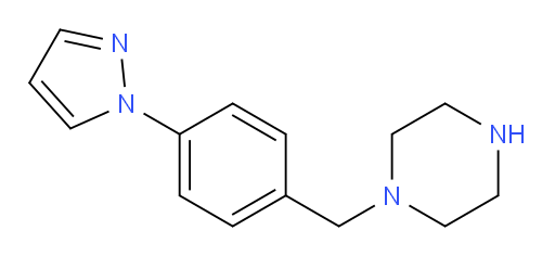 1-{[4-(1H-pyrazol-1-yl)phenyl]methyl}piperazine