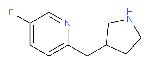 5-fluoro-2-[(pyrrolidin-3-yl)methyl]pyridine