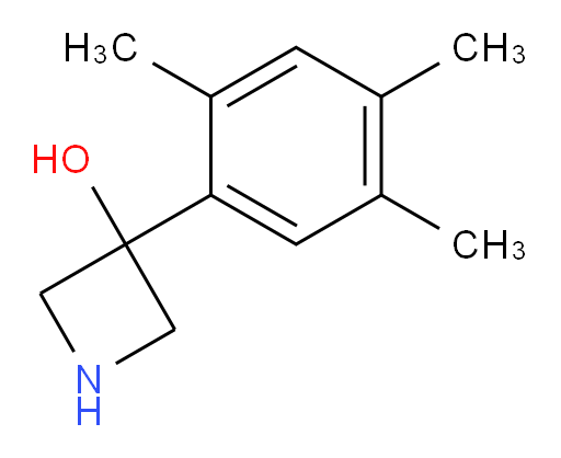 3-(2,4,5-trimethylphenyl)azetidin-3-ol
