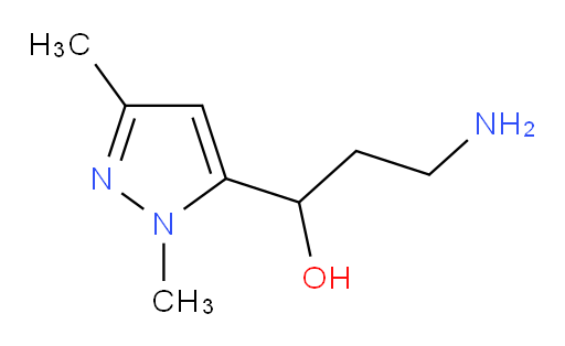 3-amino-1-(1,3-dimethyl-1H-pyrazol-5-yl)propan-1-ol