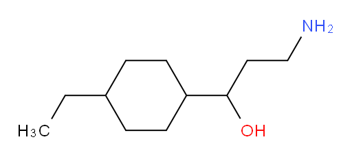 3-amino-1-(4-ethylcyclohexyl)propan-1-ol