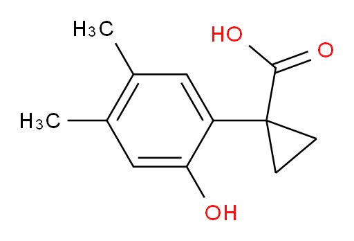 1-(2-hydroxy-4,5-dimethylphenyl)cyclopropane-1-carboxylic acid