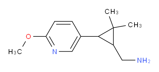 [3-(6-methoxypyridin-3-yl)-2,2-dimethylcyclopropyl]methanamine