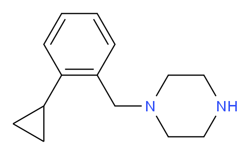1-[(2-cyclopropylphenyl)methyl]piperazine