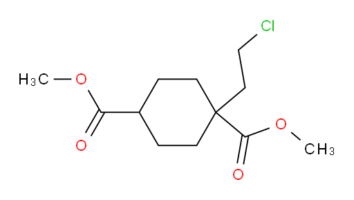 1,4-dimethyl 1-(2-chloroethyl)cyclohexane-1,4-dicarboxylate