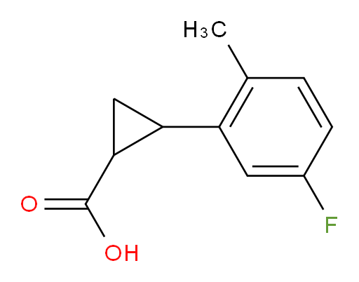 2-(5-fluoro-2-methylphenyl)cyclopropane-1-carboxylic acid