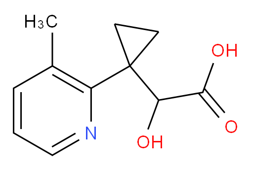 2-hydroxy-2-[1-(3-methylpyridin-2-yl)cyclopropyl]acetic acid