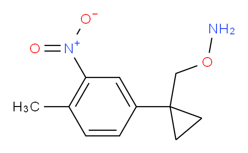 O-{[1-(4-methyl-3-nitrophenyl)cyclopropyl]methyl}hydroxylamine