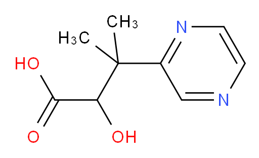 2-hydroxy-3-methyl-3-(pyrazin-2-yl)butanoic acid