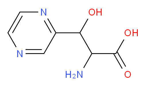 2-amino-3-hydroxy-3-(pyrazin-2-yl)propanoic acid