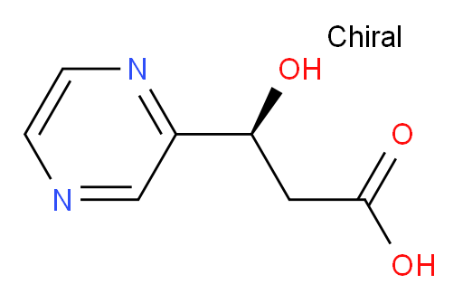 (3S)-3-hydroxy-3-(pyrazin-2-yl)propanoic acid