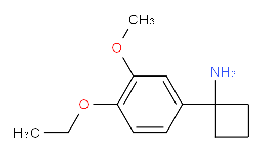 1-(4-ethoxy-3-methoxyphenyl)cyclobutan-1-amine
