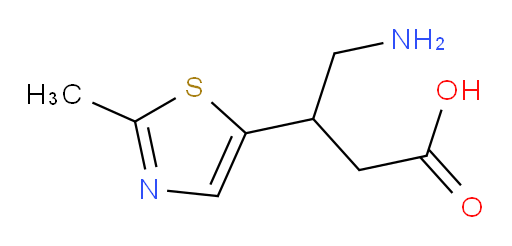 4-amino-3-(2-methyl-1,3-thiazol-5-yl)butanoic acid