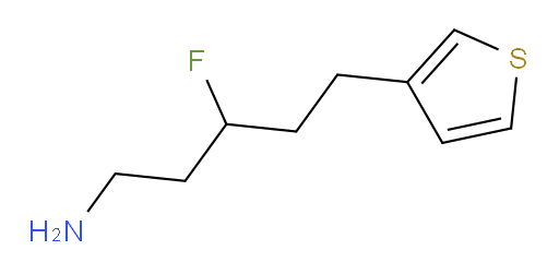 3-fluoro-5-(thiophen-3-yl)pentan-1-amine