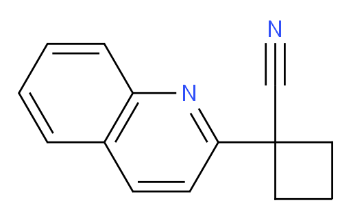 1-(quinolin-2-yl)cyclobutane-1-carbonitrile