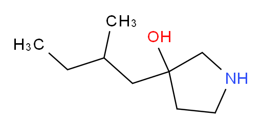 3-(2-methylbutyl)pyrrolidin-3-ol