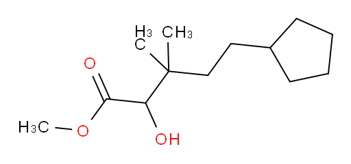 methyl 5-cyclopentyl-2-hydroxy-3,3-dimethylpentanoate