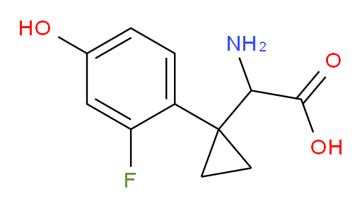 2-amino-2-[1-(2-fluoro-4-hydroxyphenyl)cyclopropyl]acetic acid