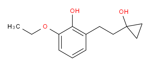 2-ethoxy-6-[2-(1-hydroxycyclopropyl)ethyl]phenol