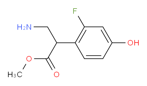methyl 3-amino-2-(2-fluoro-4-hydroxyphenyl)propanoate