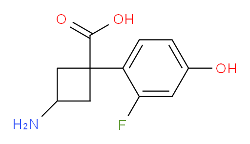 3-amino-1-(2-fluoro-4-hydroxyphenyl)cyclobutane-1-carboxylic acid