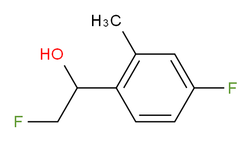 2-fluoro-1-(4-fluoro-2-methylphenyl)ethan-1-ol