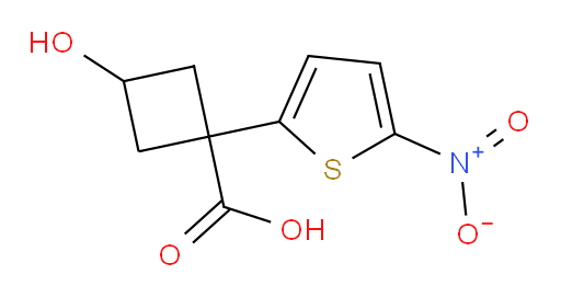 3-hydroxy-1-(5-nitrothiophen-2-yl)cyclobutane-1-carboxylic acid