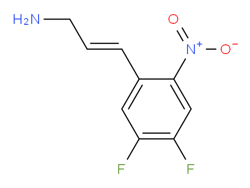 3-(4,5-difluoro-2-nitrophenyl)prop-2-en-1-amine