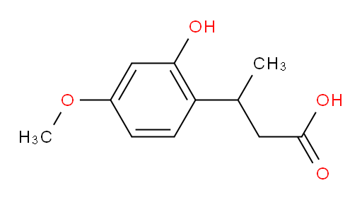 3-(2-hydroxy-4-methoxyphenyl)butanoic acid
