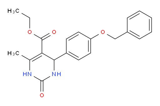 ethyl 4-[4-(benzyloxy)phenyl]-6-methyl-2-oxo-1,2,3,4-tetrahydropyrimidine-5-carboxylate