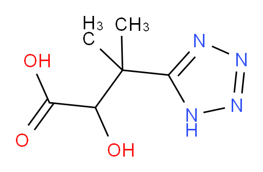 2-hydroxy-3-methyl-3-(1H-1,2,3,4-tetrazol-5-yl)butanoic acid