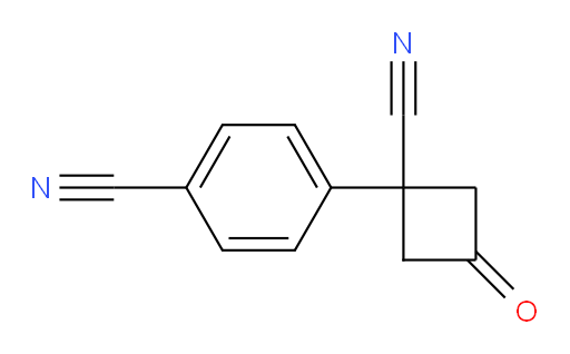 4-(1-cyano-3-oxocyclobutyl)benzonitrile